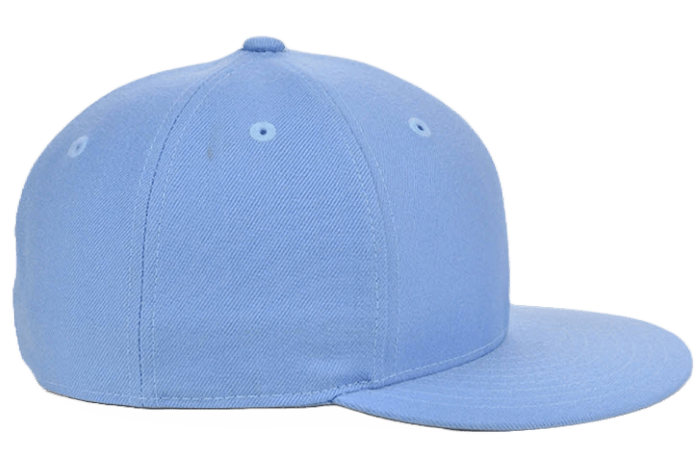 Sky Blue Fitted Flat Bill Hat