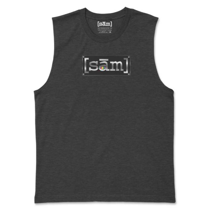 Unisex Muscle Tank-Dark Heather Grey
