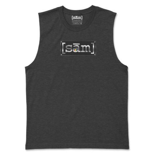 Unisex Muscle Tank-Dark Heather Grey