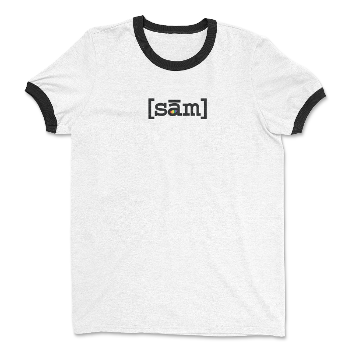 White/Black Ringer T-shirt