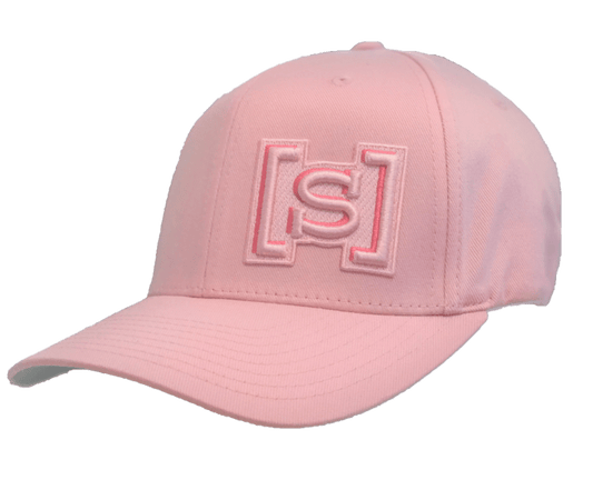 Pink Curved Fitted Hat