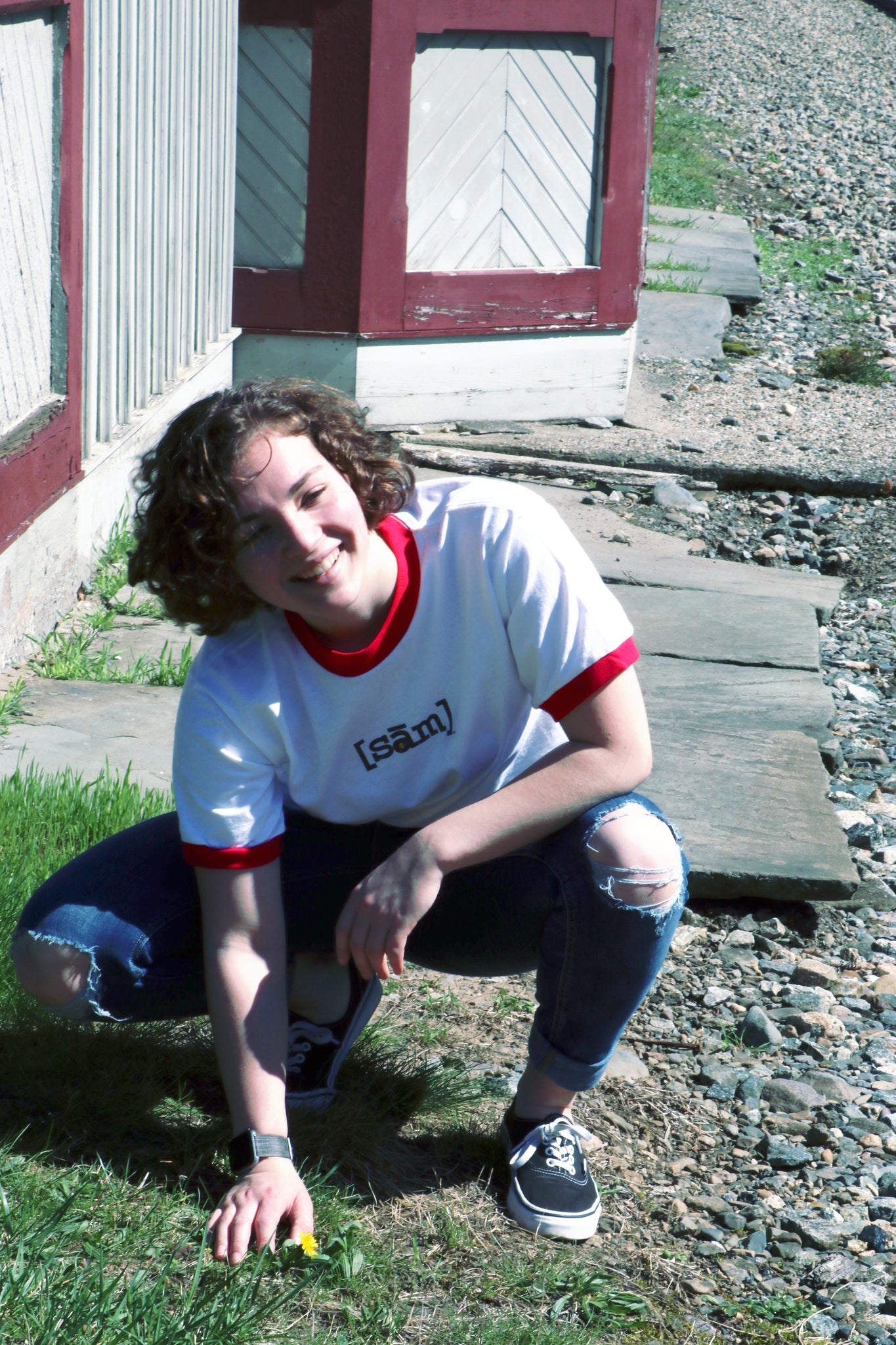 White/Red Ringer T-shirt