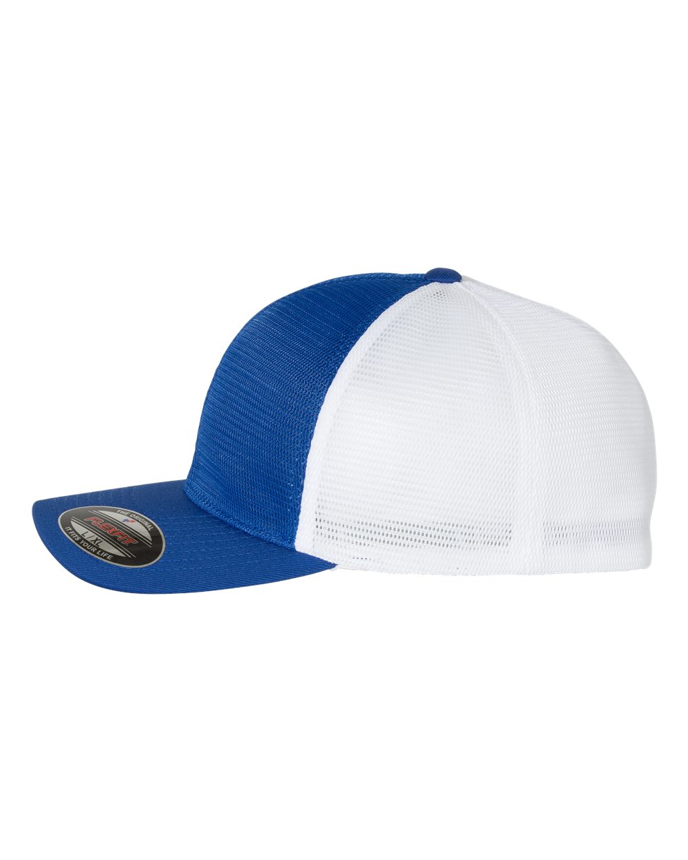 Royal/White Trucker Hat-Fitted