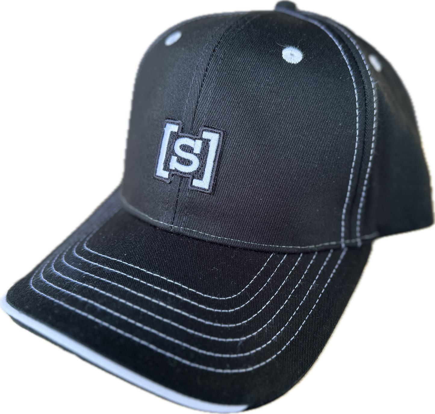 Black Trucker with Embroidered Same Apparel "S" Logo