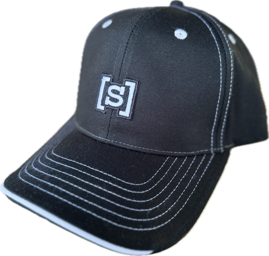 Black Trucker with Embroidered Same Apparel "S" Logo