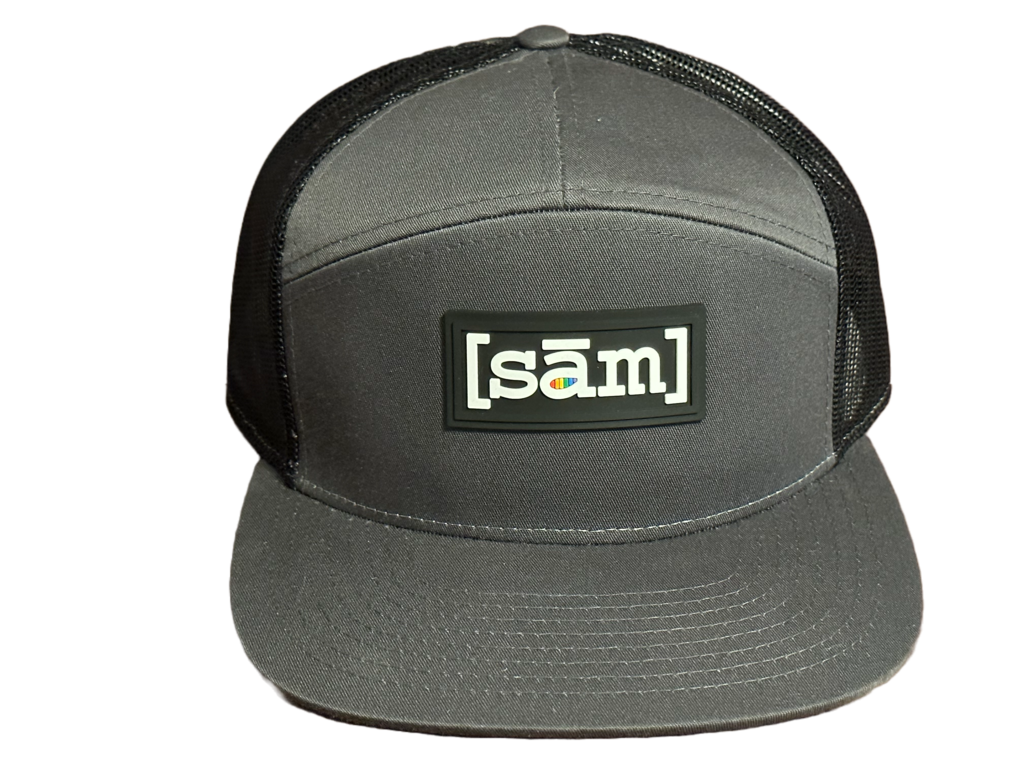 7 Panel Trucker with PVC Patch Logo