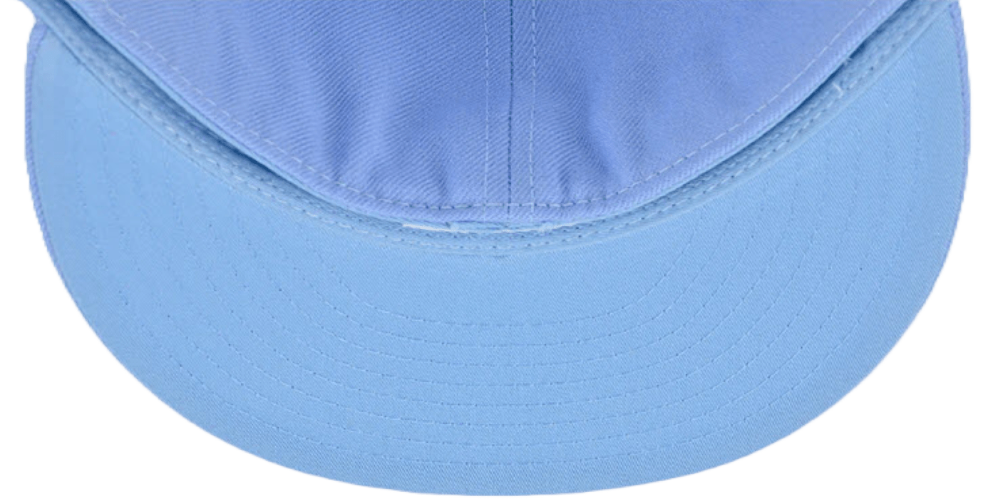 Sky Blue Fitted Flat Bill Hat