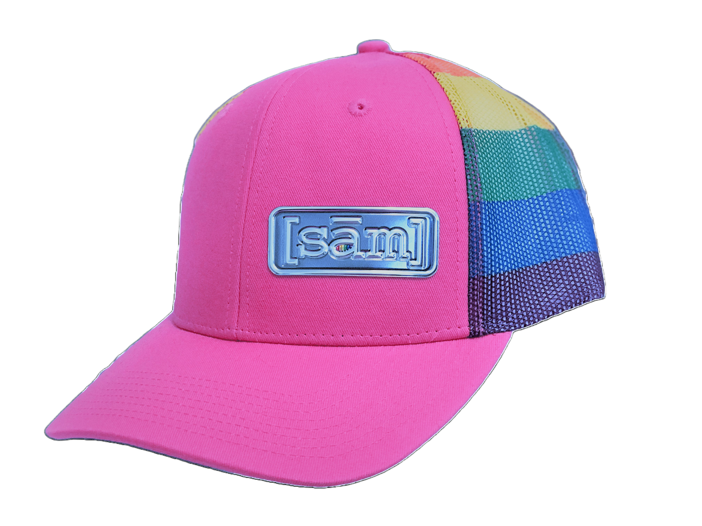 Pink/Rainbow Trucker Hat