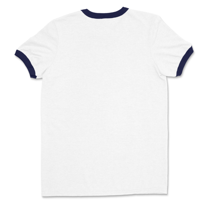 White/Navy Ringer T-shirt