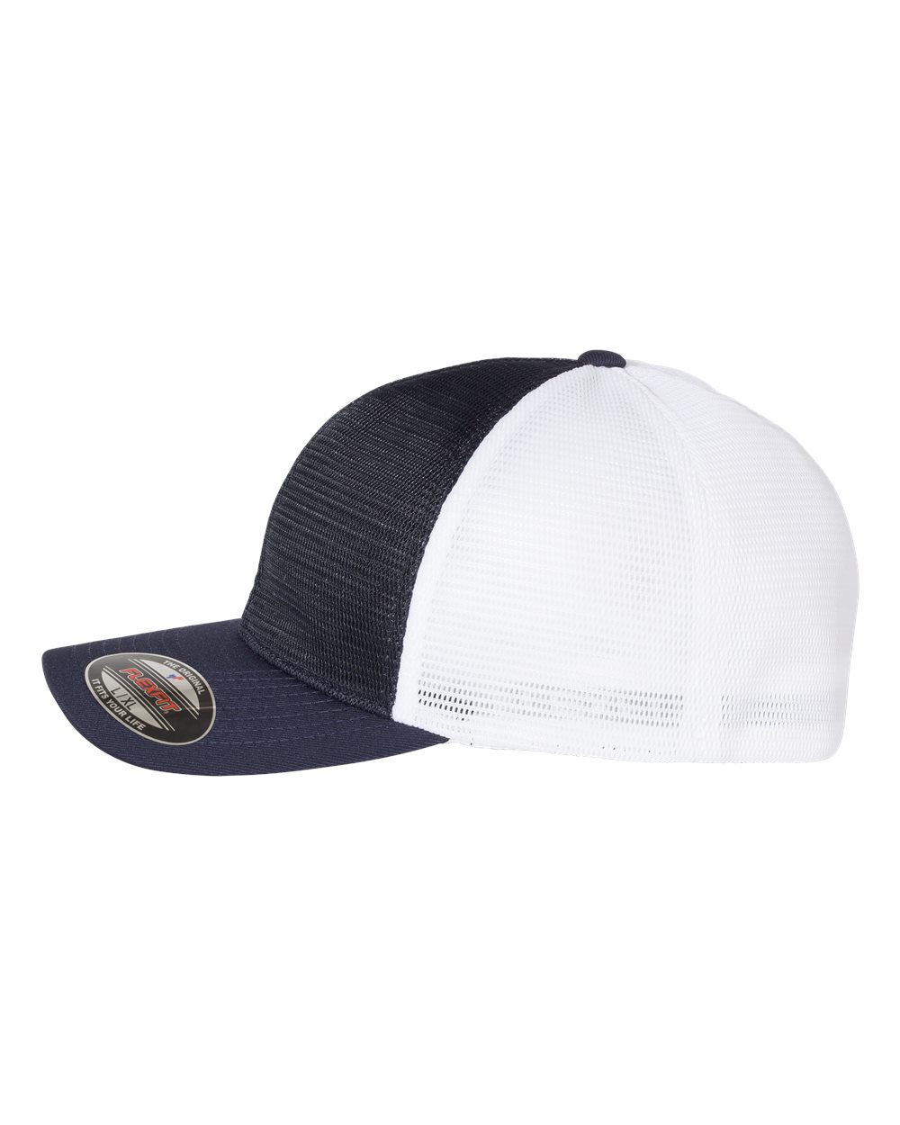 Navy/White Trucker Hat-Fitted
