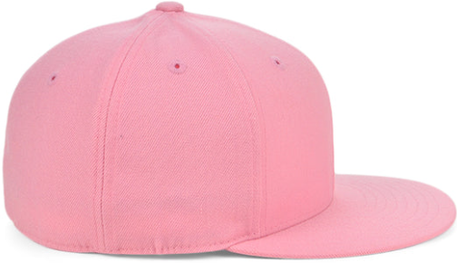 Pink True-Fitted Flat Bill Hat